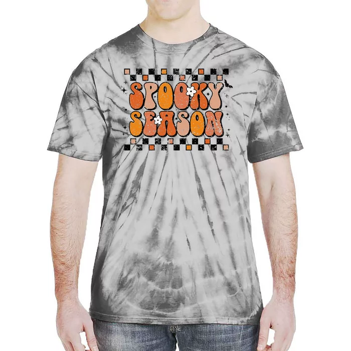 Retro Spooky Season Halloween Preppy Witch Tie-Dye T-Shirt