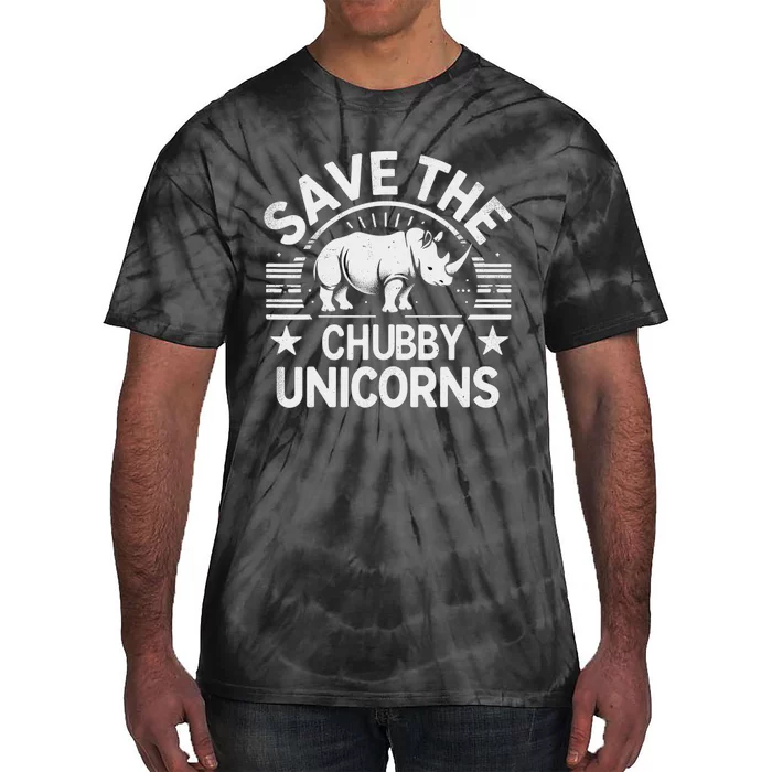 Rhino Save The Cubby Unicorns Rhinoceros Tie-Dye T-Shirt