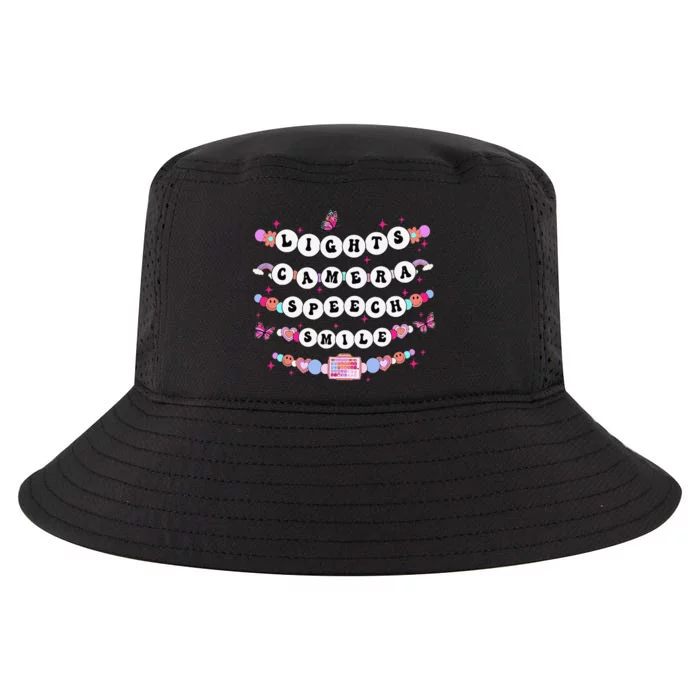 Retro Speech Therapy Lights Camera Speech Smile New Slp Gift Cool Comfort Performance Bucket Hat