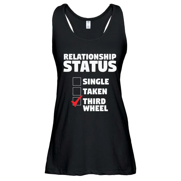 Relationship Status Third Wheel Funny Single Ladies Essential Flowy Tank