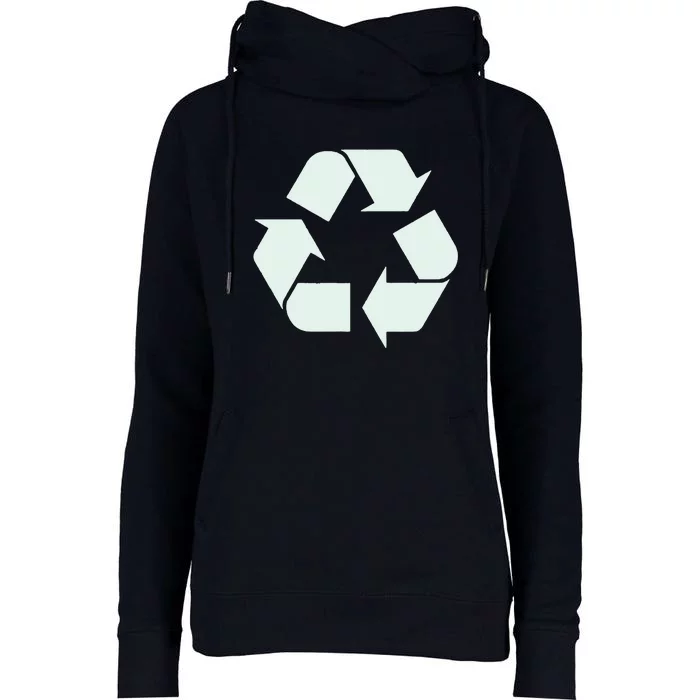 Recycle Symbol T Shirt Vintage Recycle T Shirt Recycle Logo Shirt Womens Funnel Neck Pullover Hood