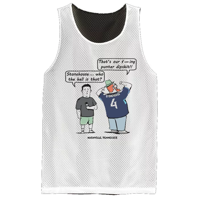 Ryan Stonehouse That’S Our Fucking Punter Dipshit Mesh Reversible Basketball Jersey Tank