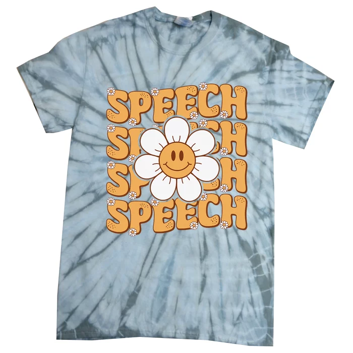 Retro Speech Therapy Speech Language Pathologist Therapist Tie-Dye T-Shirt