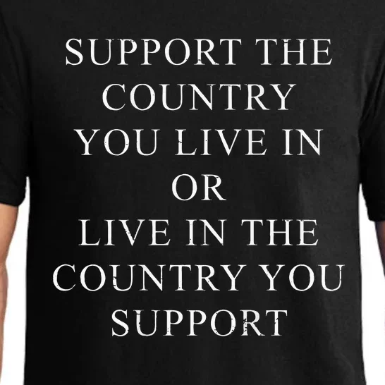 Retro Support The Country You Live In Patriotic Pajama Set