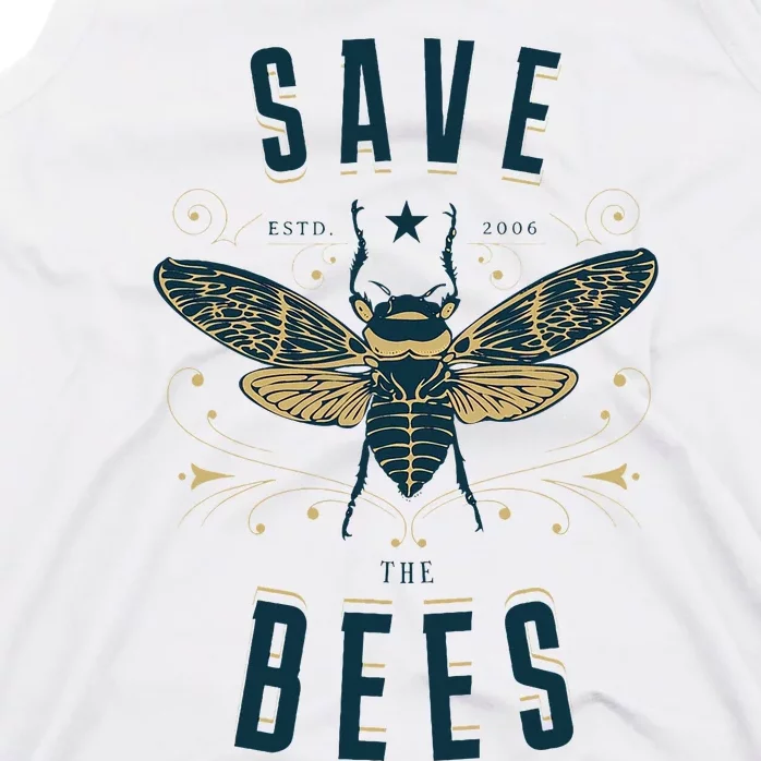 Retro Save The Bees Apiary Bee Beekeeper Earth Day Tank Top