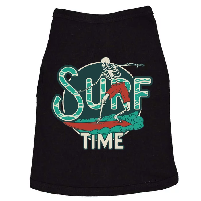 Retro Surf Time Skull Doggie Tank