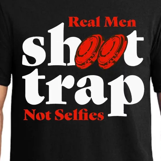 Real Shoot Trap Not Selfies Skeet Shooting Clay Pigeon Pajama Set