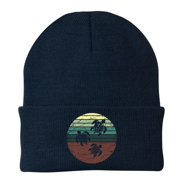 Retro Sea Turtle Knit Cap Winter Beanie