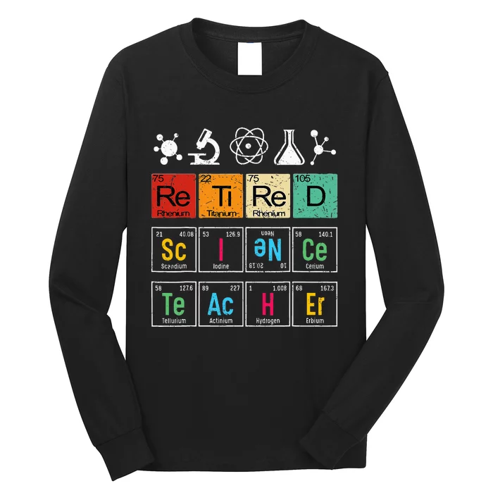 Retired Science Teacher Learning School Retiret Long Sleeve Shirt