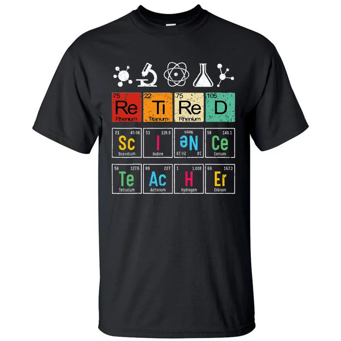 Retired Science Teacher Learning School Retiret Tall T-Shirt