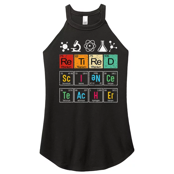 Retired Science Teacher Learning School Retiret Women’s Perfect Tri Rocker Tank