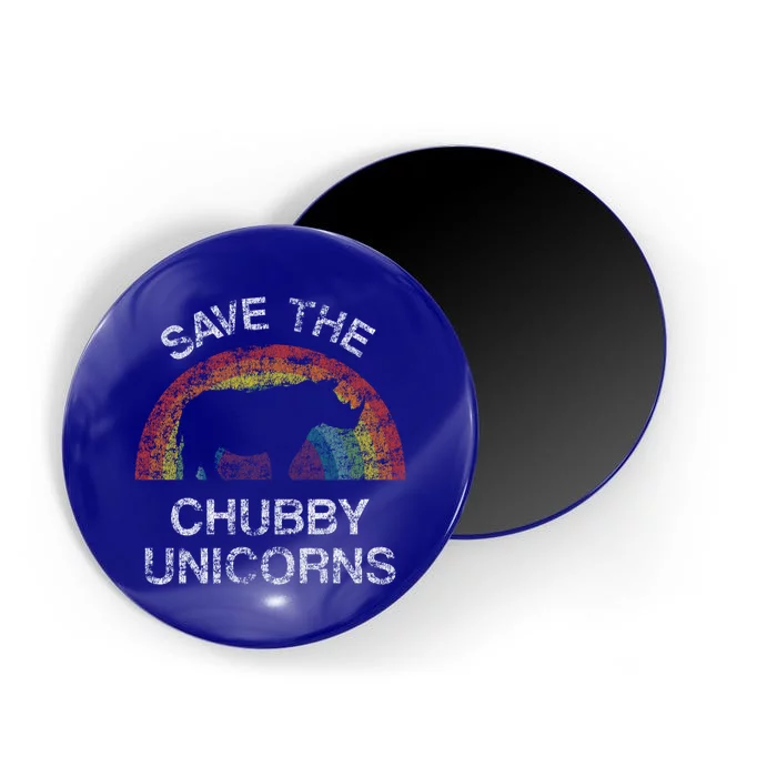 Rainbow Save The Chubby Unicorns Meme Great Gift Magnet