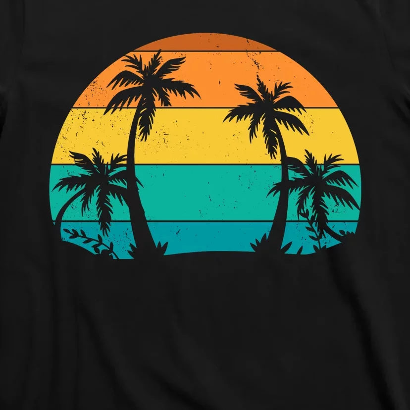 Retro Summer Tropical Beach T-Shirt