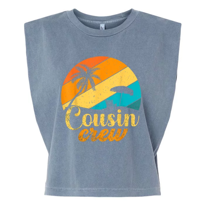 Retro Summer Tee Family Vacation Vintage Beach Cousin Crew Garment-Dyed Women's Muscle Tee