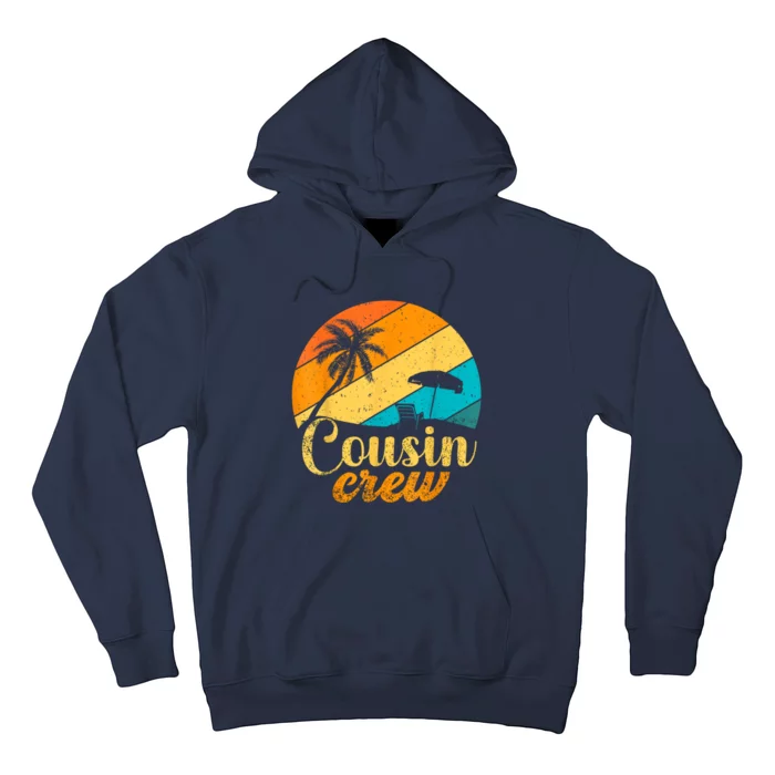 Retro Summer Tee Family Vacation Vintage Beach Cousin Crew Hoodie