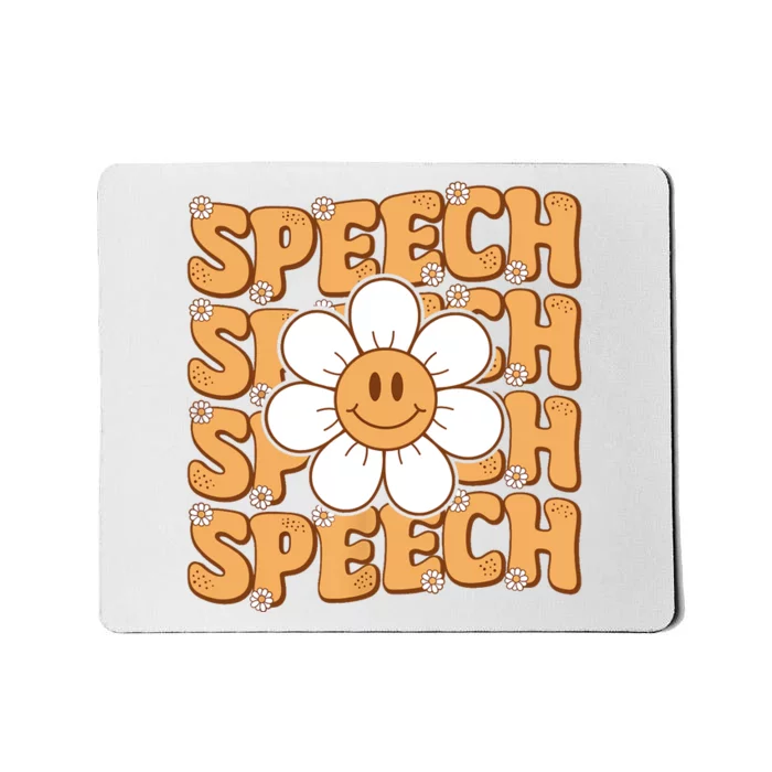 Retro Speech Therapy Speech Language Pathologist Therapist Mousepad