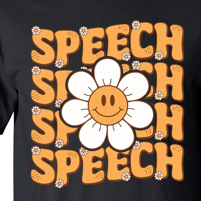 Retro Speech Therapy Speech Language Pathologist Therapist Tall T-Shirt