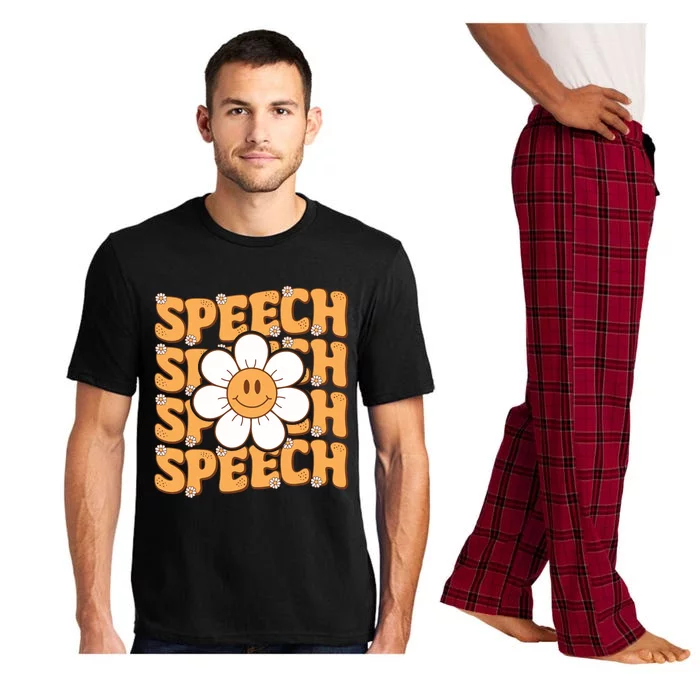 Retro Speech Therapy Speech Language Pathologist Therapist Pajama Set