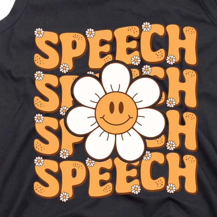 Retro Speech Therapy Speech Language Pathologist Therapist Tank Top