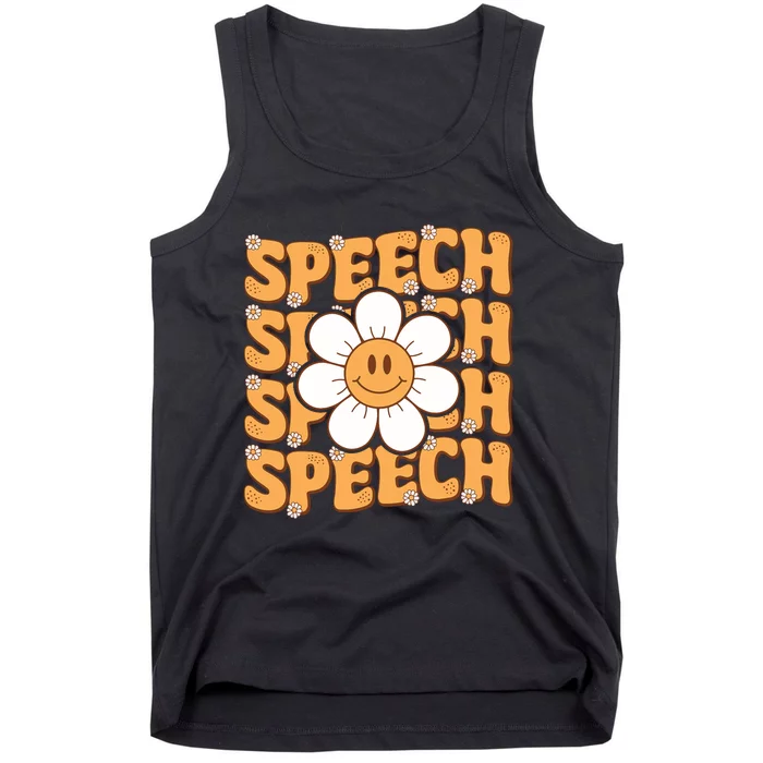 Retro Speech Therapy Speech Language Pathologist Therapist Tank Top