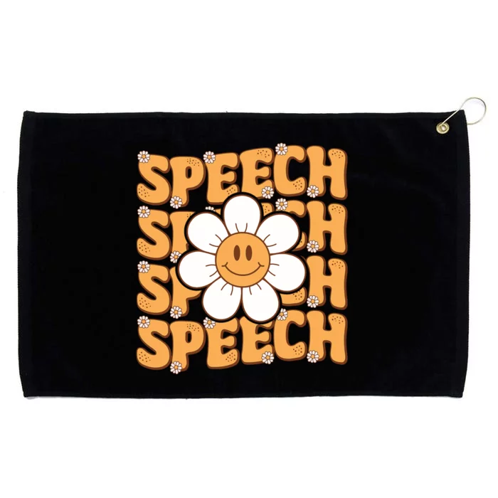 Retro Speech Therapy Speech Language Pathologist Therapist Grommeted Golf Towel