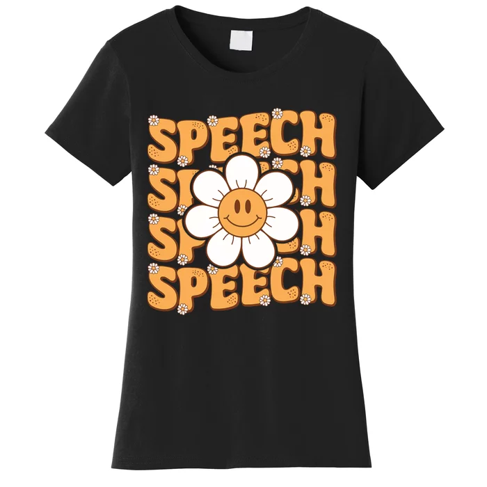 Retro Speech Therapy Speech Language Pathologist Therapist Women's T-Shirt