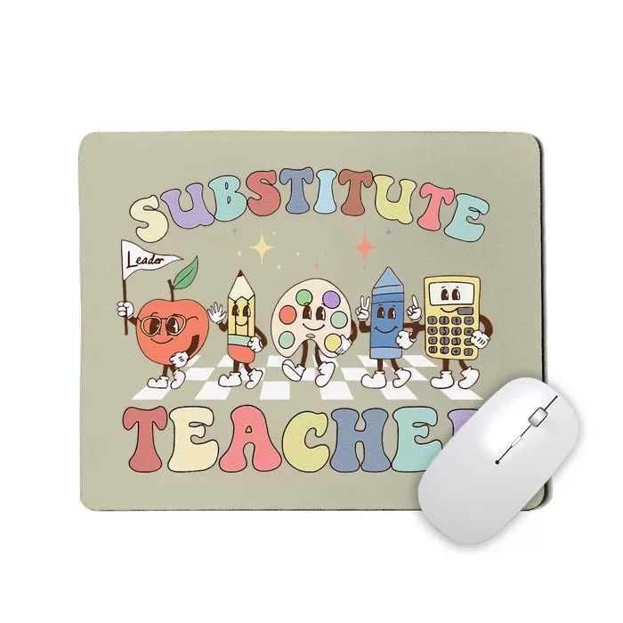 Retro Substitute Teacher Team Substitute Squad Mousepad