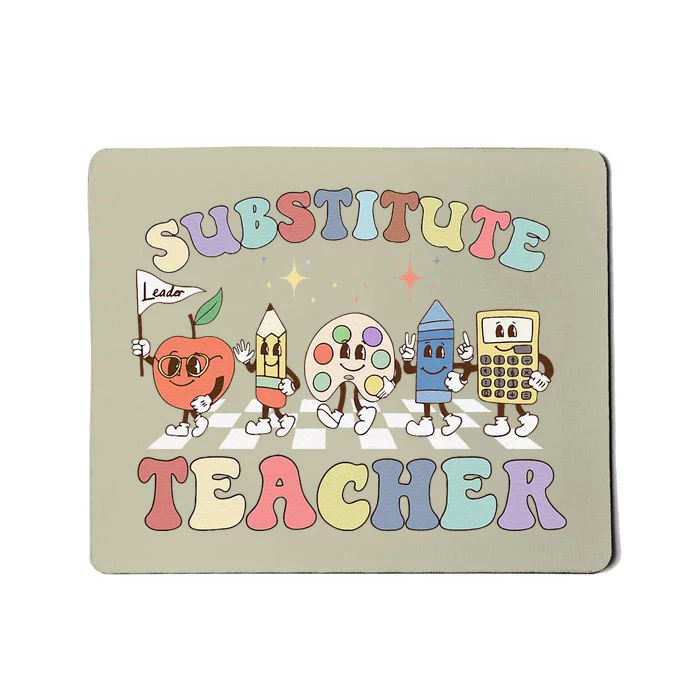 Retro Substitute Teacher Team Substitute Squad Mousepad