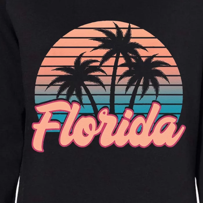 Retro Sunset Upside Down Pineapple Swinger Womens California Wash Sweatshirt