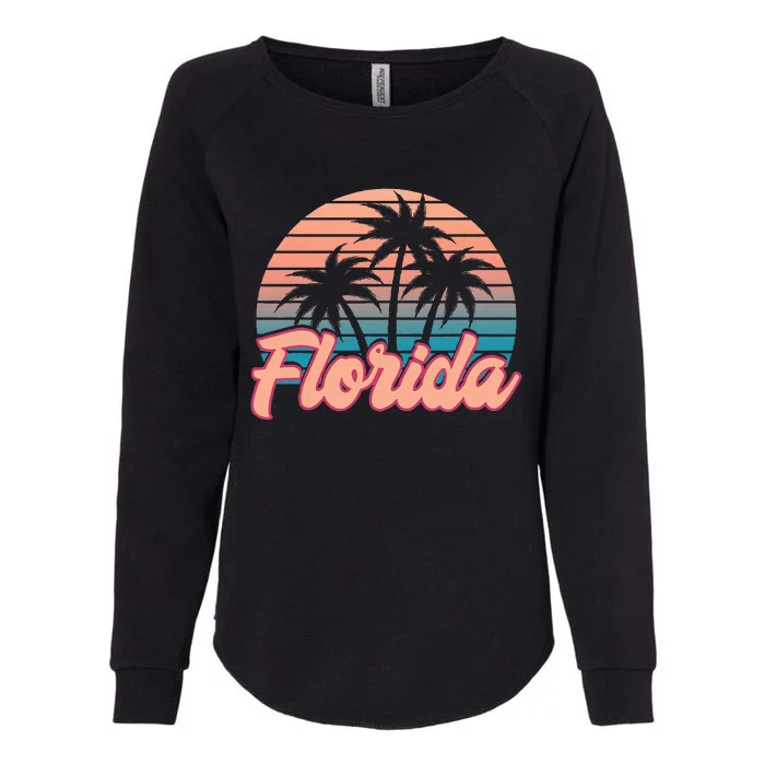 Retro Sunset Upside Down Pineapple Swinger Womens California Wash Sweatshirt