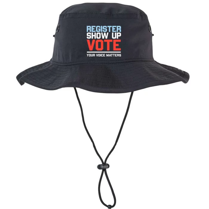 Register Show Up Vote Voice Matters Civic Duty Legacy Cool Fit Booney Bucket Hat