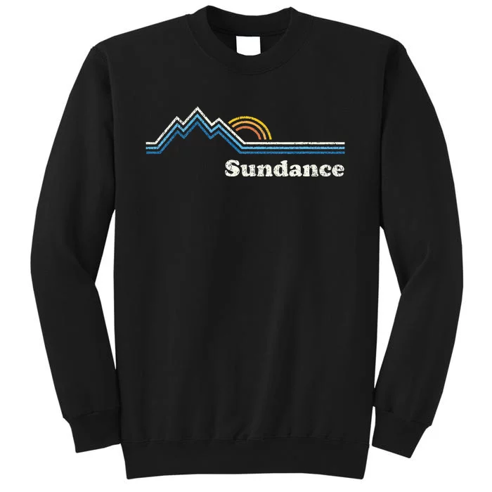 Retro Sundance Utah Ut Vintage Sunrise Mountains Sweatshirt