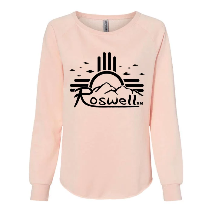 Roswell Sun Ufo Alien Funny Womens California Wash Sweatshirt