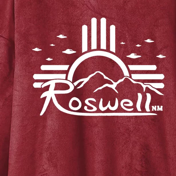 Roswell Sun Ufo Alien Funny Hooded Wearable Blanket