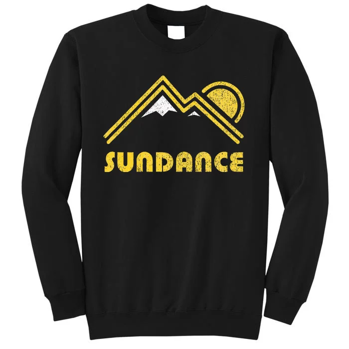 Retro Sundance Utah Ut Vintage Mountains Tall Sweatshirt