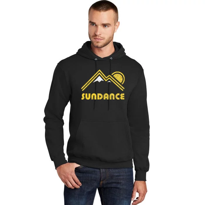 Retro Sundance Utah Ut T Vintage Mountains Tall Hoodie