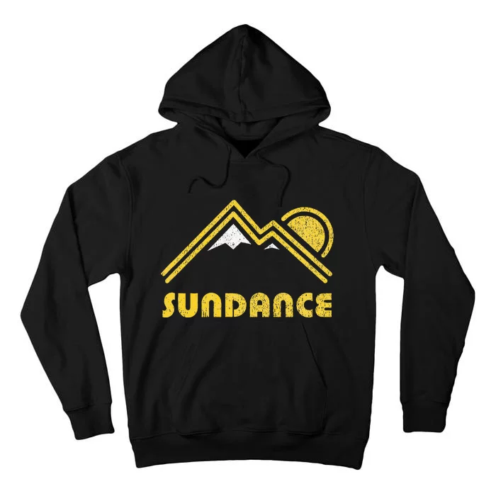 Retro Sundance Utah Ut T Vintage Mountains Tall Hoodie