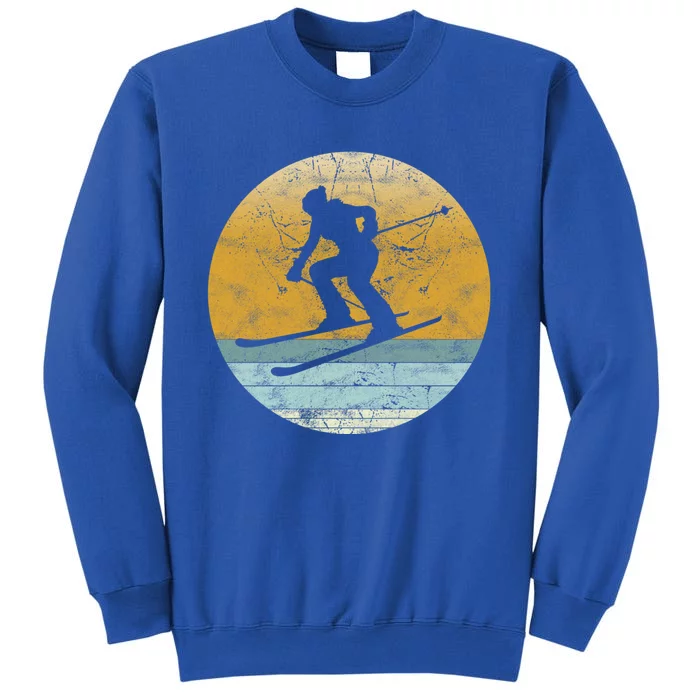 Retro Skiing Vintage Style Sport Ski Gift Gift Tall Sweatshirt