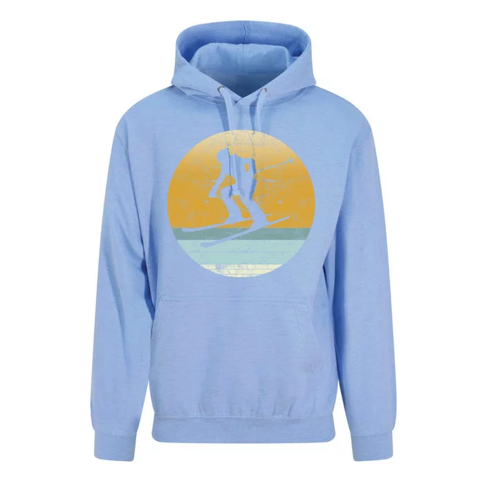 Retro Skiing Vintage Style Sport Ski Gift Gift Unisex Surf Hoodie