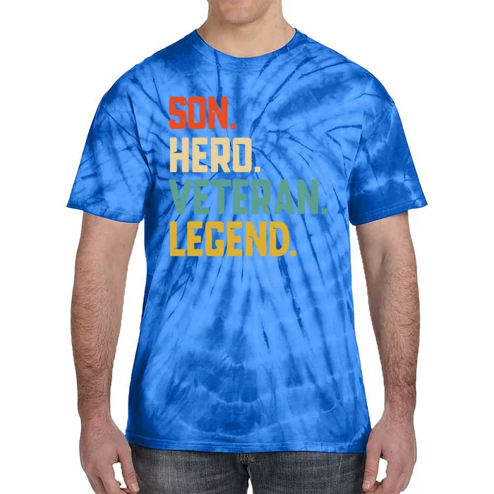 Retro Son Veteran Legend Gift Tie-Dye T-Shirt