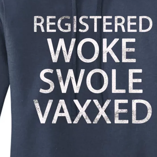 Registered Swole Vaxxed Social Justice Cute Gift Women's Pullover Hoodie