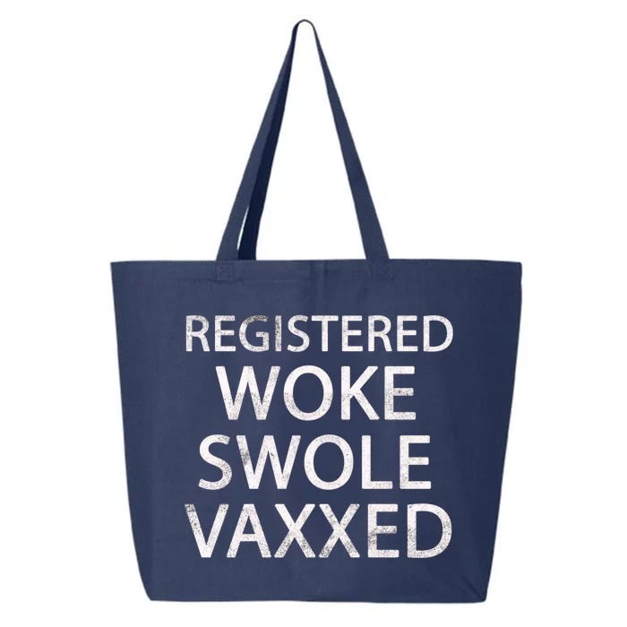 Registered Swole Vaxxed Social Justice Cute Gift 25L Jumbo Tote