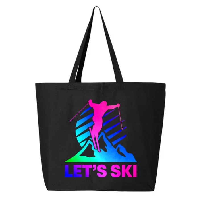 Retro Ski Vintage 80s 90s Skiing 25L Jumbo Tote