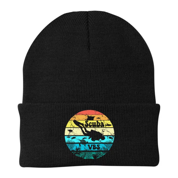 Retro Scuba Vbs 2024 Underwater Jesus Christian Bible Diving Knit Cap Winter Beanie