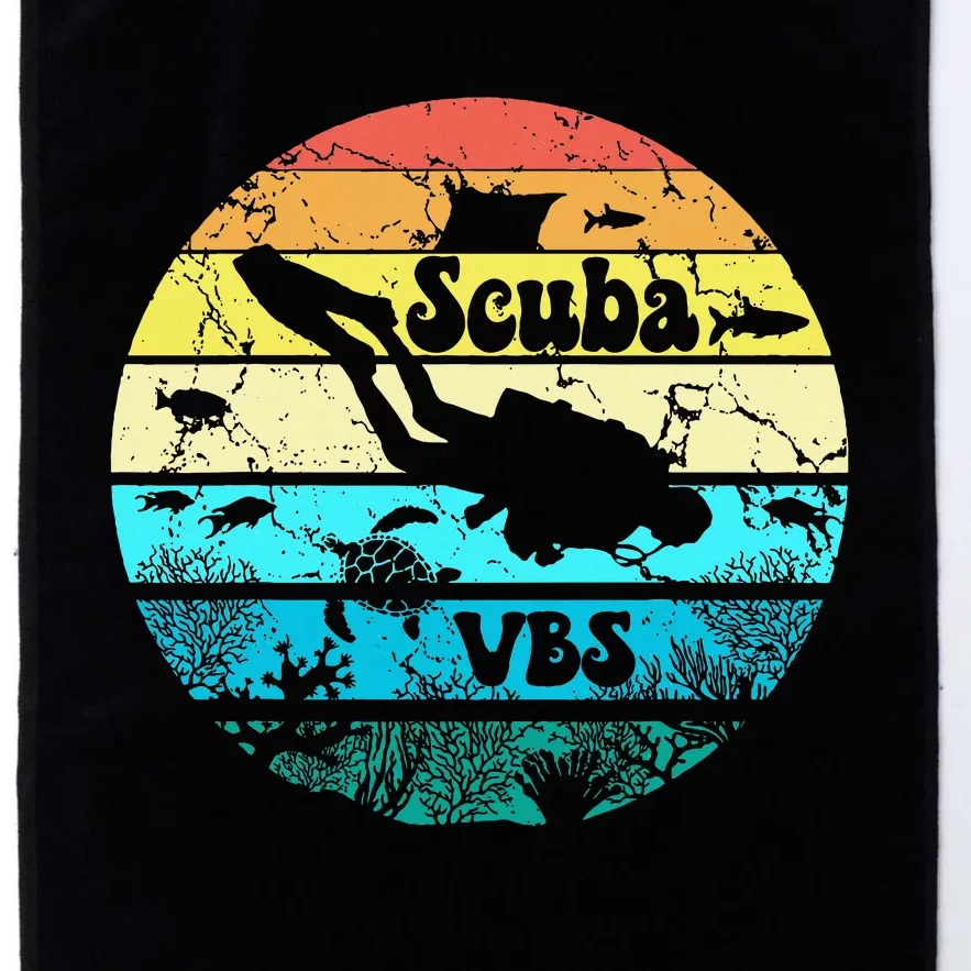 Retro Scuba Vbs 2024 Underwater Jesus Christian Bible Diving Platinum Collection Golf Towel