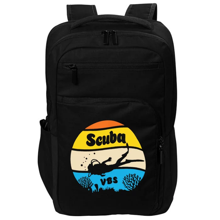 Retro Scuba Vbs 2024 Underwater Jesus Christian Bible Impact Tech Backpack