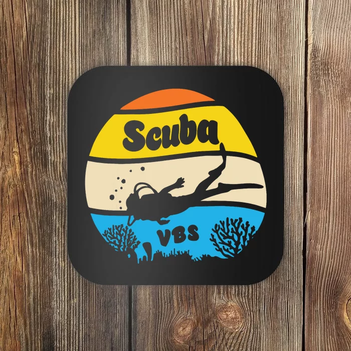 Retro Scuba Vbs 2024 Underwater Jesus Christian Bible Coaster