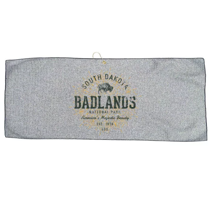 Retro Style Vintage Badlands National Park Gift Large Microfiber Waffle Golf Towel