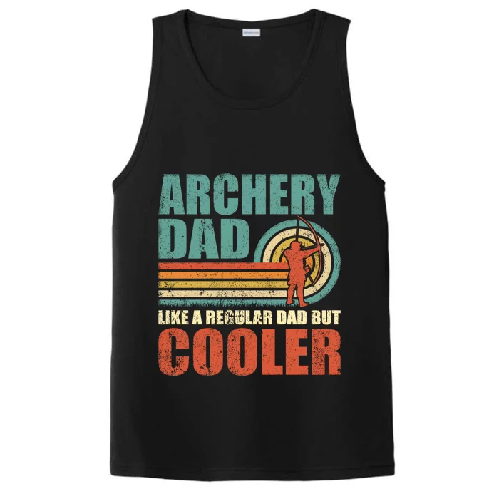 Retro Style Vintage Archery Dad Father's Day Gift Performance Tank