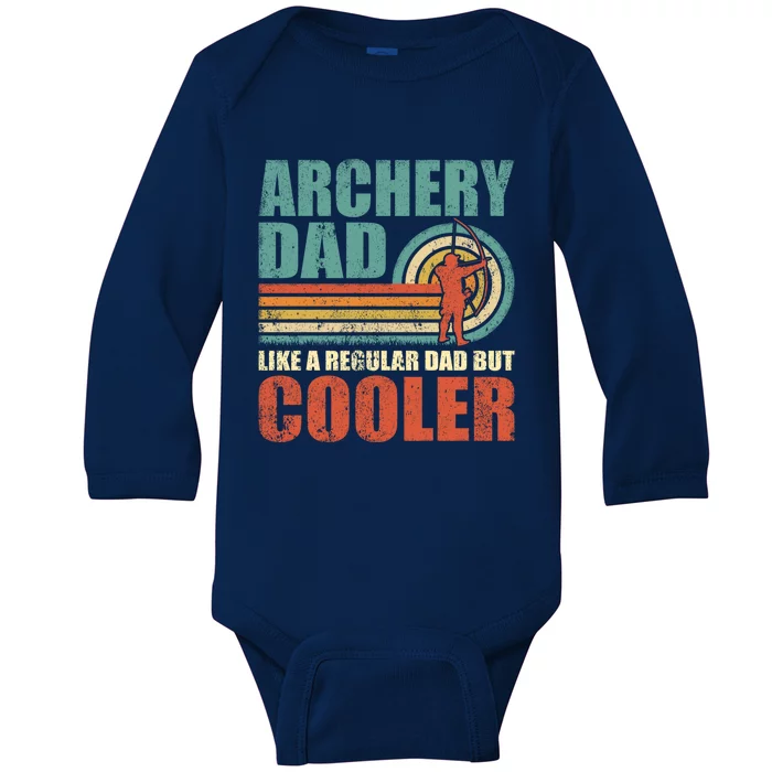 Retro Style Vintage Archery Dad Father's Day Gift Baby Long Sleeve Bodysuit